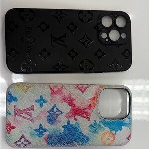 Supreme Multicolor and Black Phone Case Set